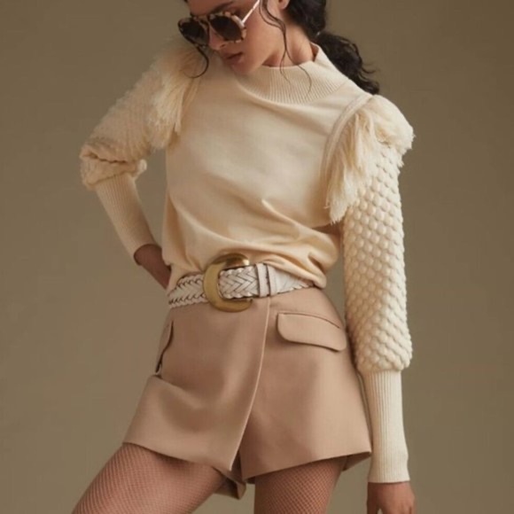 NWT Anthropologie Dolan Fringed Sweater XS - Picture 5 of 5